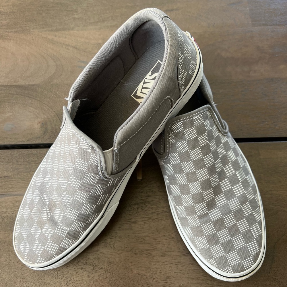 Vans Grey Checkered 10.5 Men’s